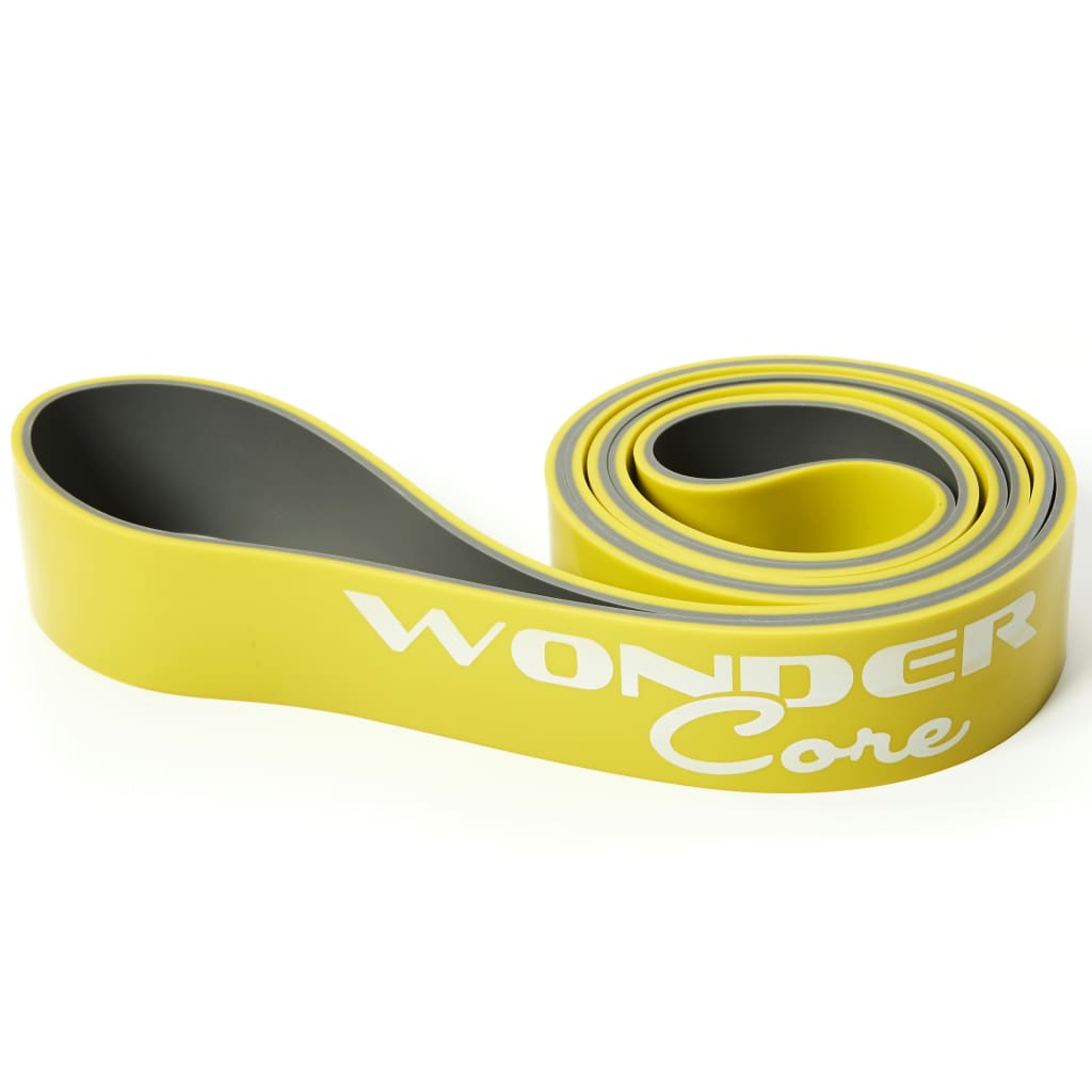 Wonder Core Treningsbånd 4,4 cm gult og grått WOC048