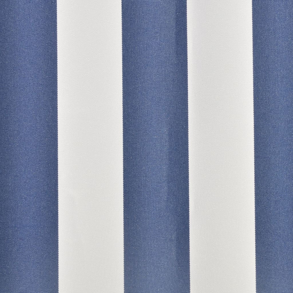 vidaXL Markiseduk blå og hvit 6 x 3 m (ramme ikke inkludert)