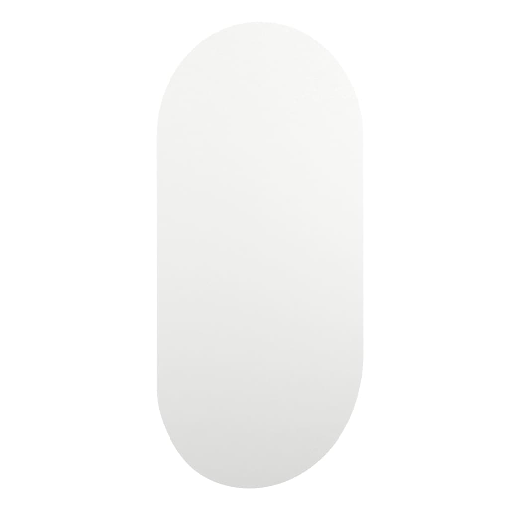 vidaXL Speil med LED-lys 40x20 cm glass oval