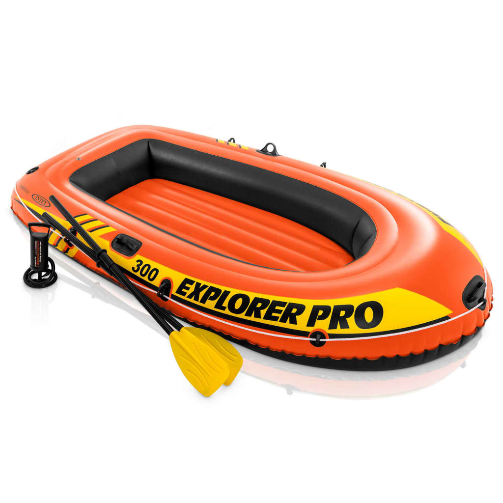 Intex Explorer Pro 300 Oppblåsbar båt med årer og pumpe 58358NP