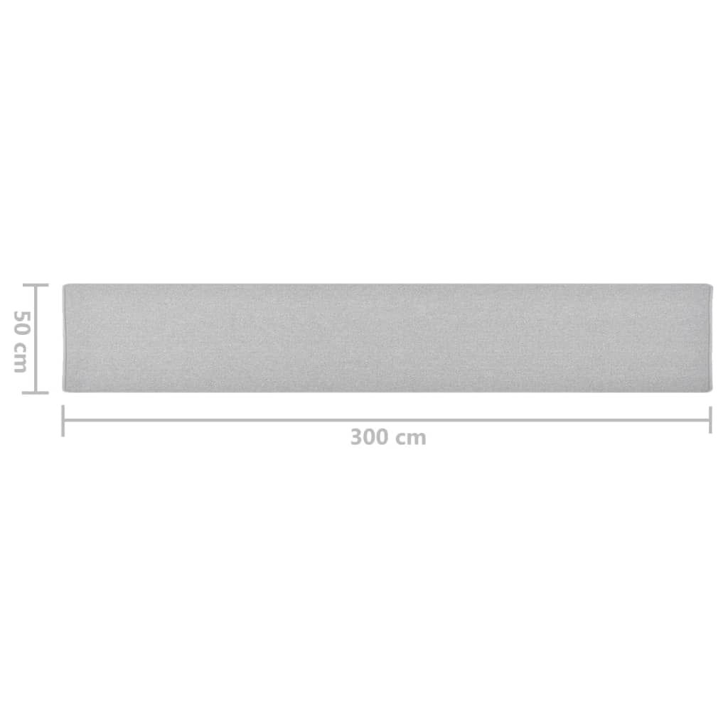 vidaXL Teppeløper lysegrå 50x300 cm