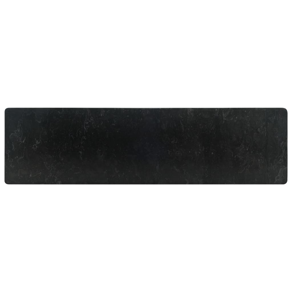 vidaXL Vask 45x30x12 cm marmor svart