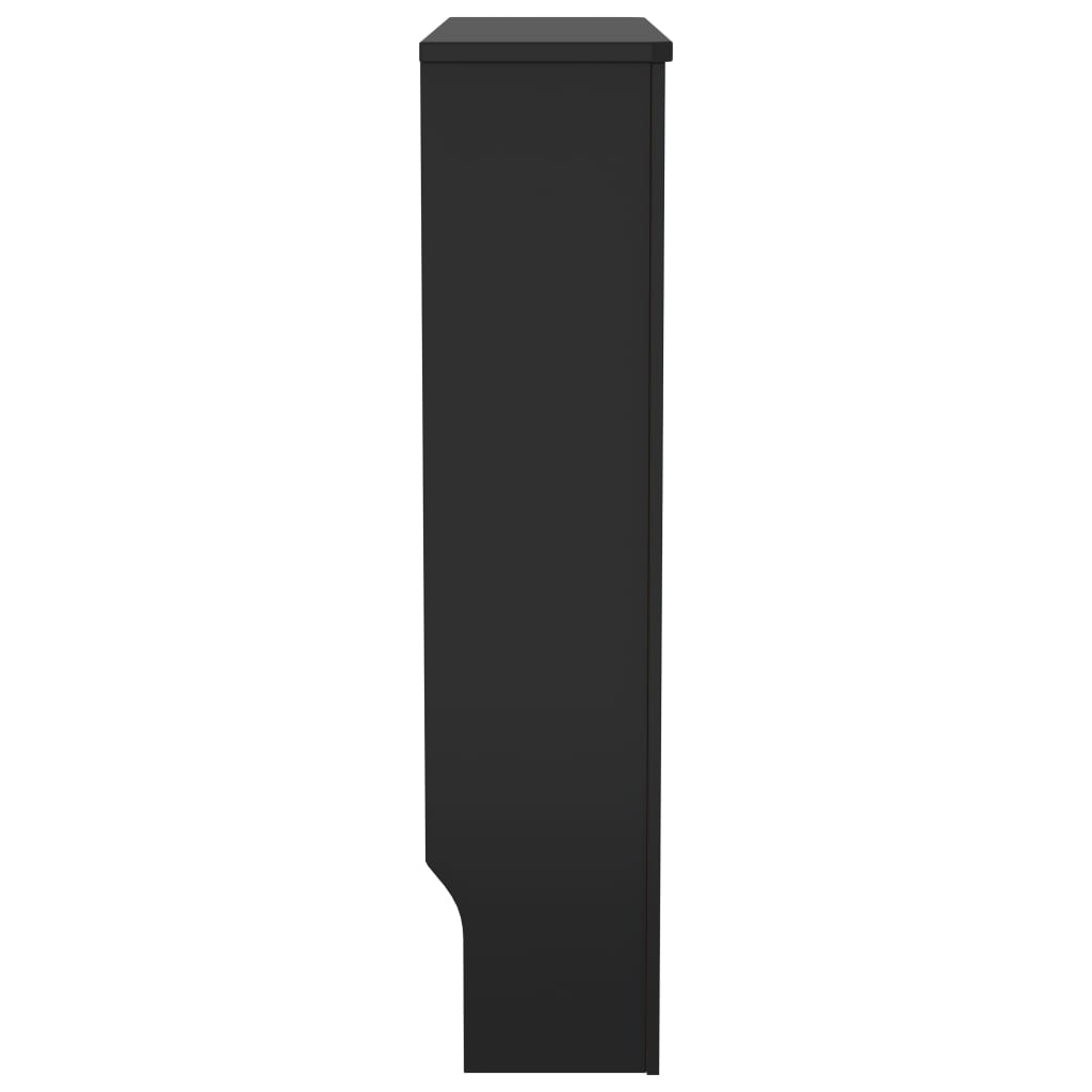 vidaXL Radiatordeksel MDF svart 78 cm