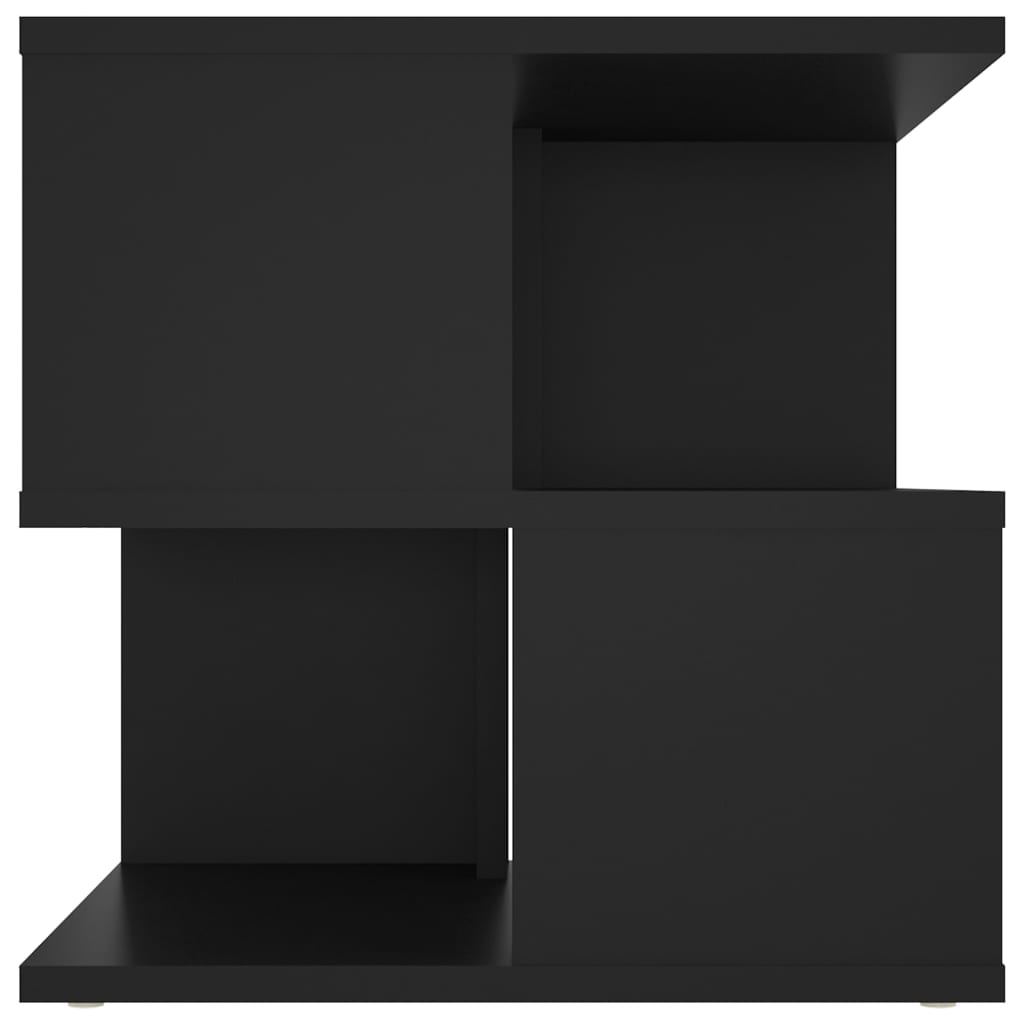 vidaXL Sidebord svart 40x40x40 cm sponplate