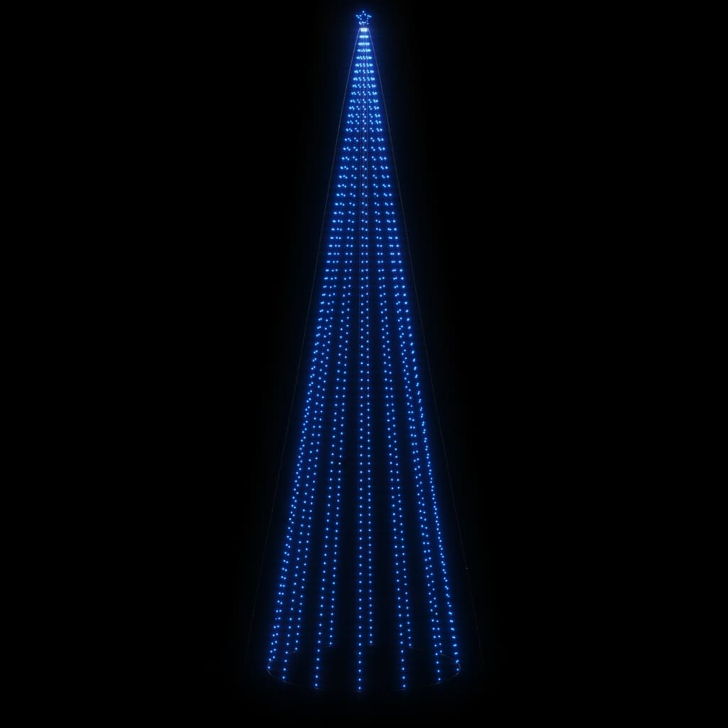 vidaXL Juletre kjegleformet blå 1134 lysdioder 230x800 cm