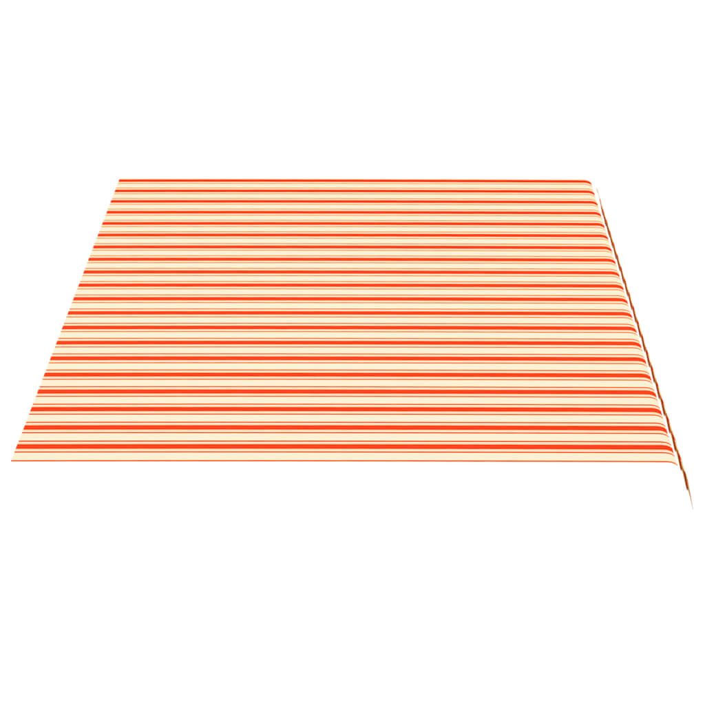 vidaXL Erstatningsduk for markise gul og oransje 4,5x3 m
