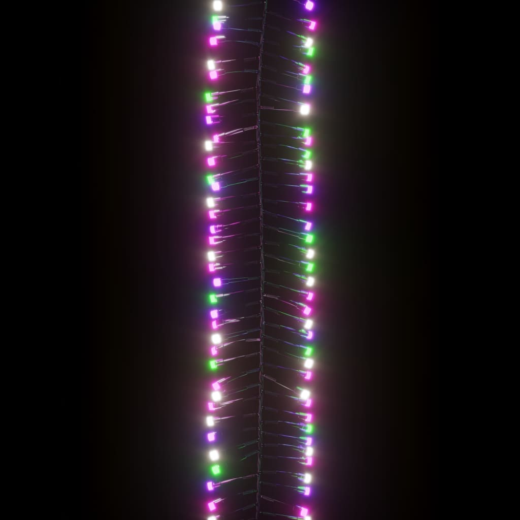 vidaXL LED-strenglys med 400 lysdioder pastell fargerik 7,4 m PVC