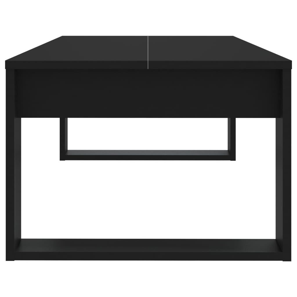 vidaXL Salongbord svart 110x50x35 cm konstruert tre