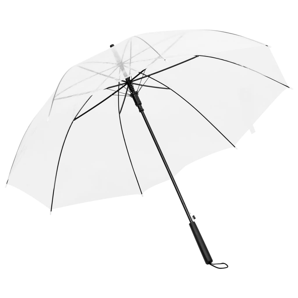 vidaXL Paraply gjennomsiktig 100 cm