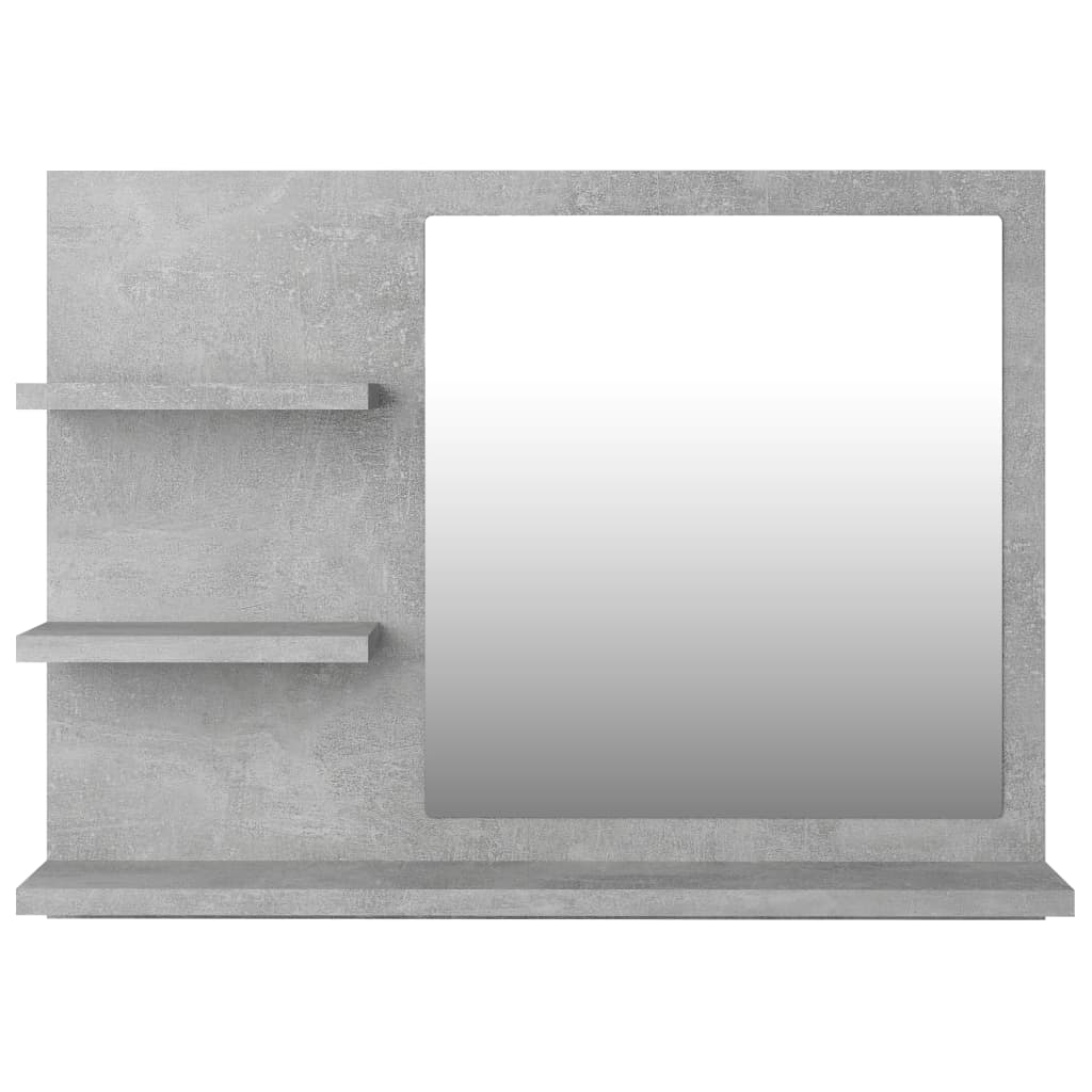 vidaXL Baderomsspeil betonggrå 60x10,5x45 cm sponplate