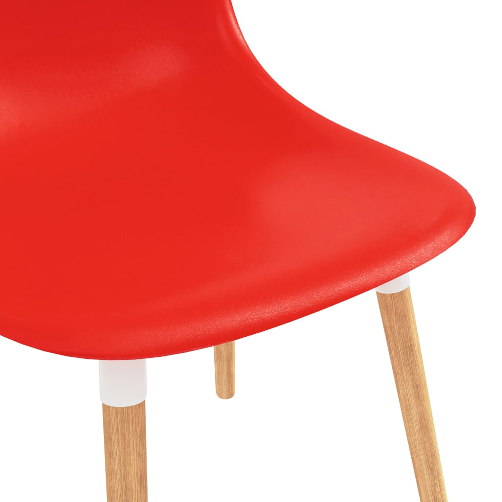 vidaXL Spisestoler 2 stk rød plast