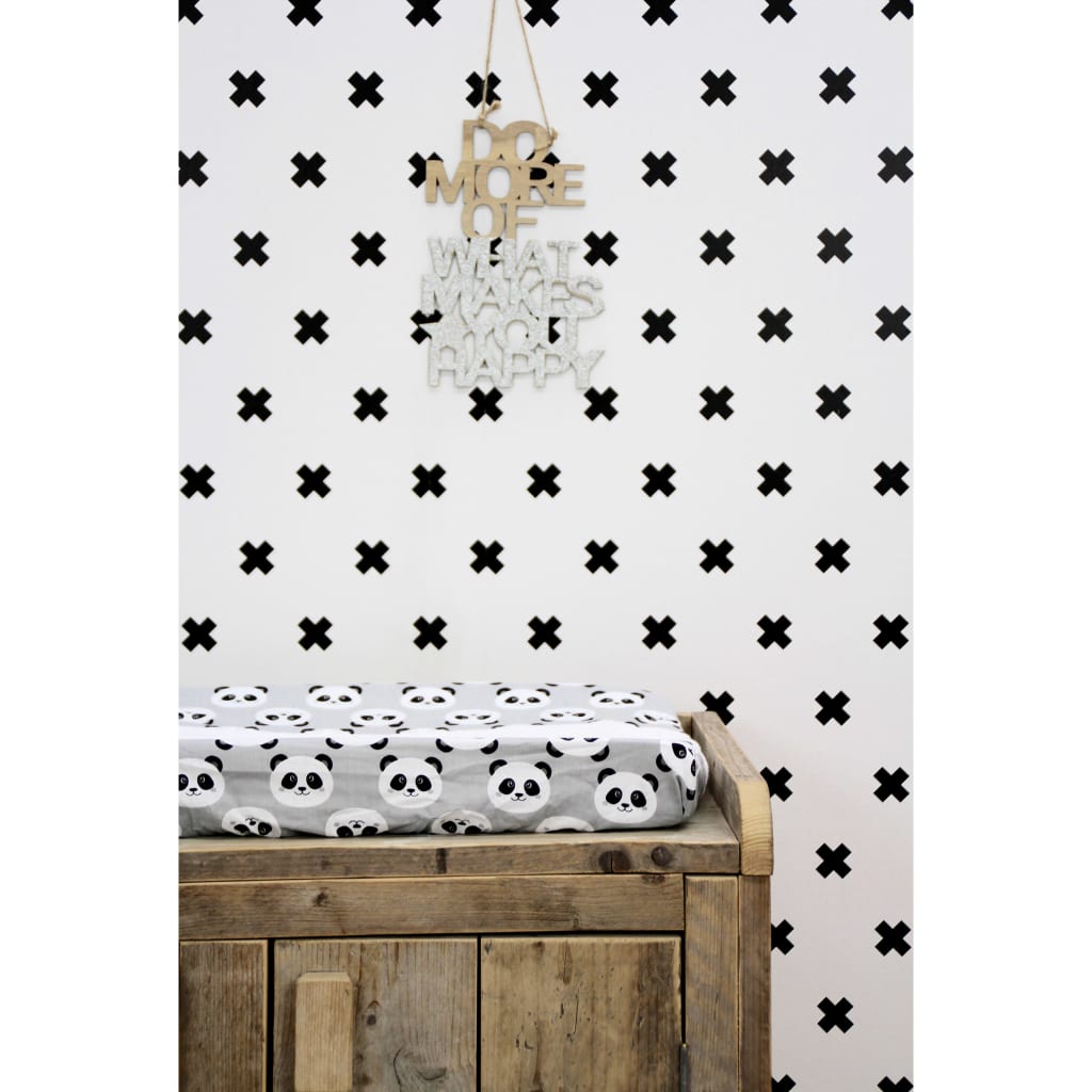 Noordwand Tapet Fabulous World Cross hvit og svart
