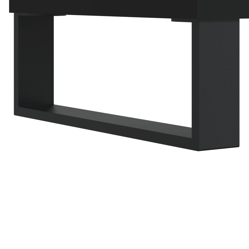 vidaXL Skoskap svart 70x36x60 cm konstruert tre