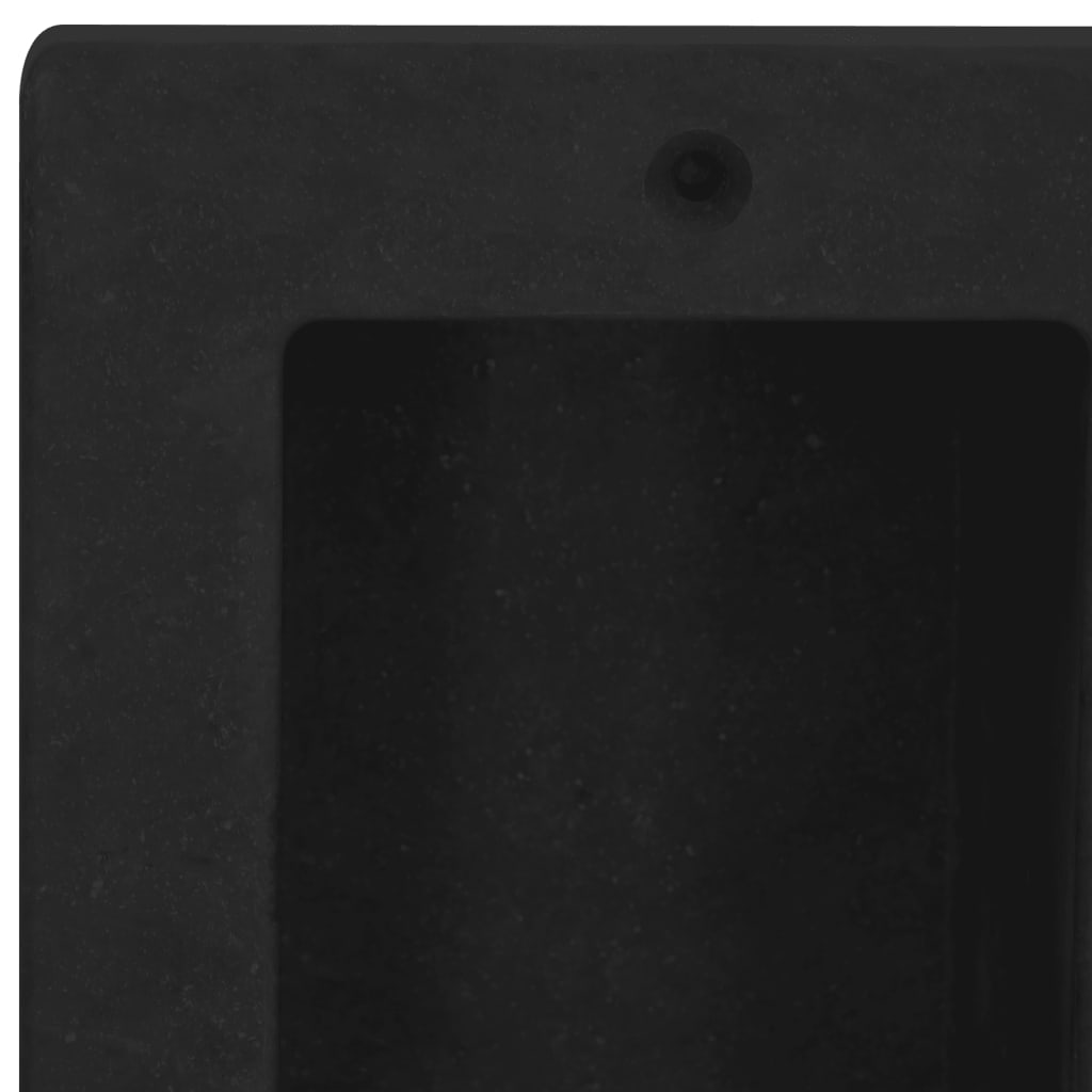 vidaXL Veggnisjer til dusj med 2 rom matt svart 41x51x10 cm