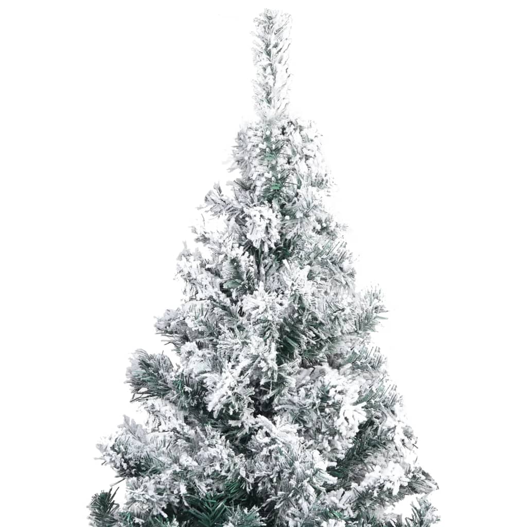 vidaXL Kunstig juletre med flokket snø grønn 300 cm