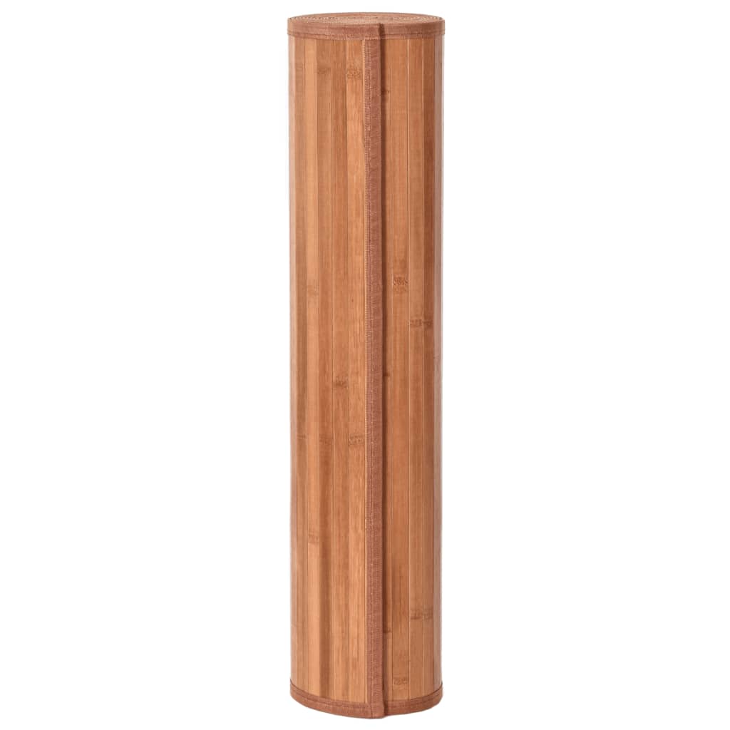 vidaXL Teppe rektangulær brun 60x200 cm bambus
