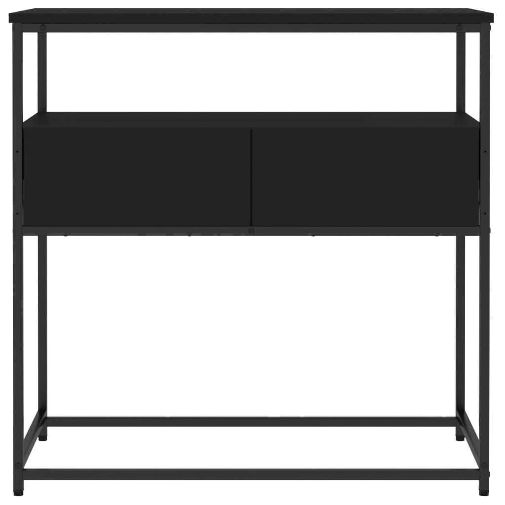 vidaXL Konsollbord svart 75x40x75 cm konstruert tre