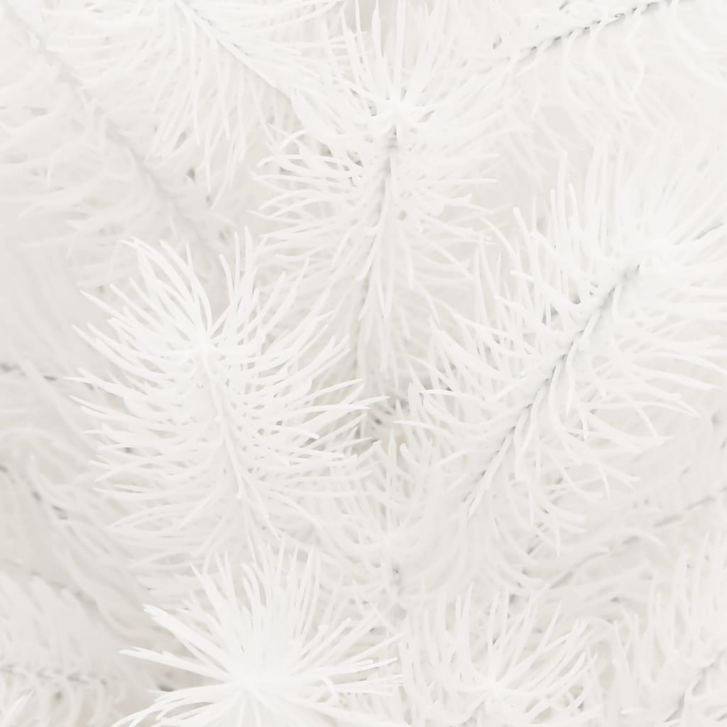 vidaXL Forhåndsbelyst kunstig juletre hvit 65 cm