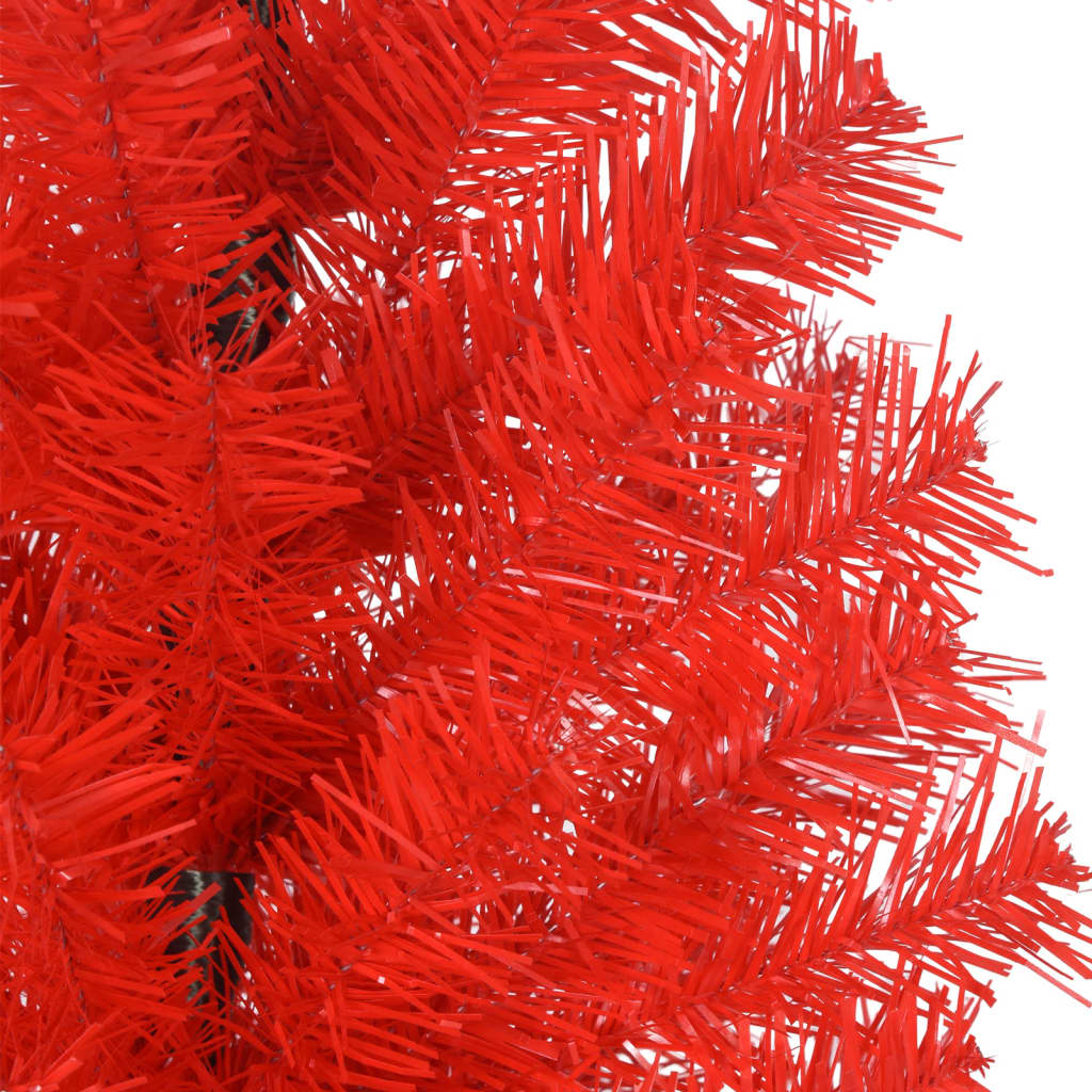vidaXL Kunstig juletre med stativ rød 150 cm PVC