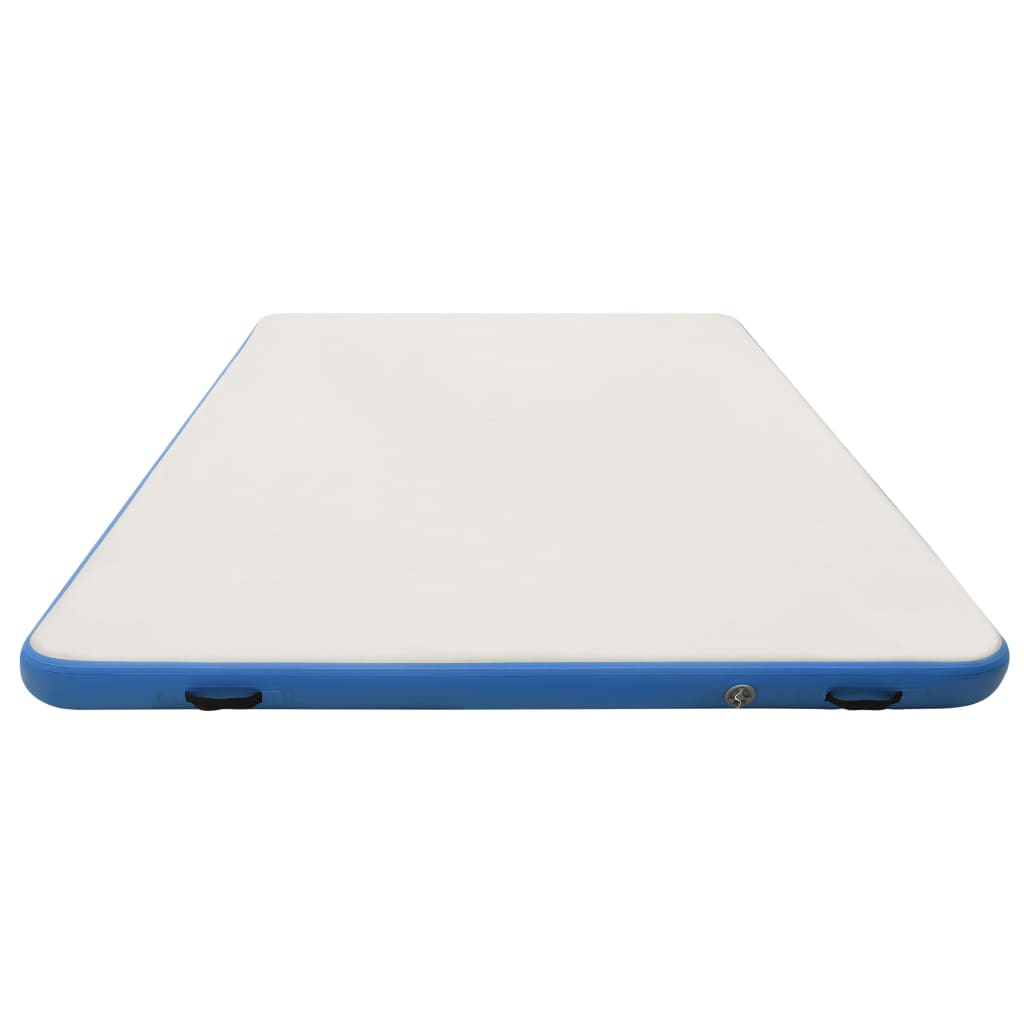 vidaXL Oppblåsbar badeplattform blå og hvit 300x300x15 cm