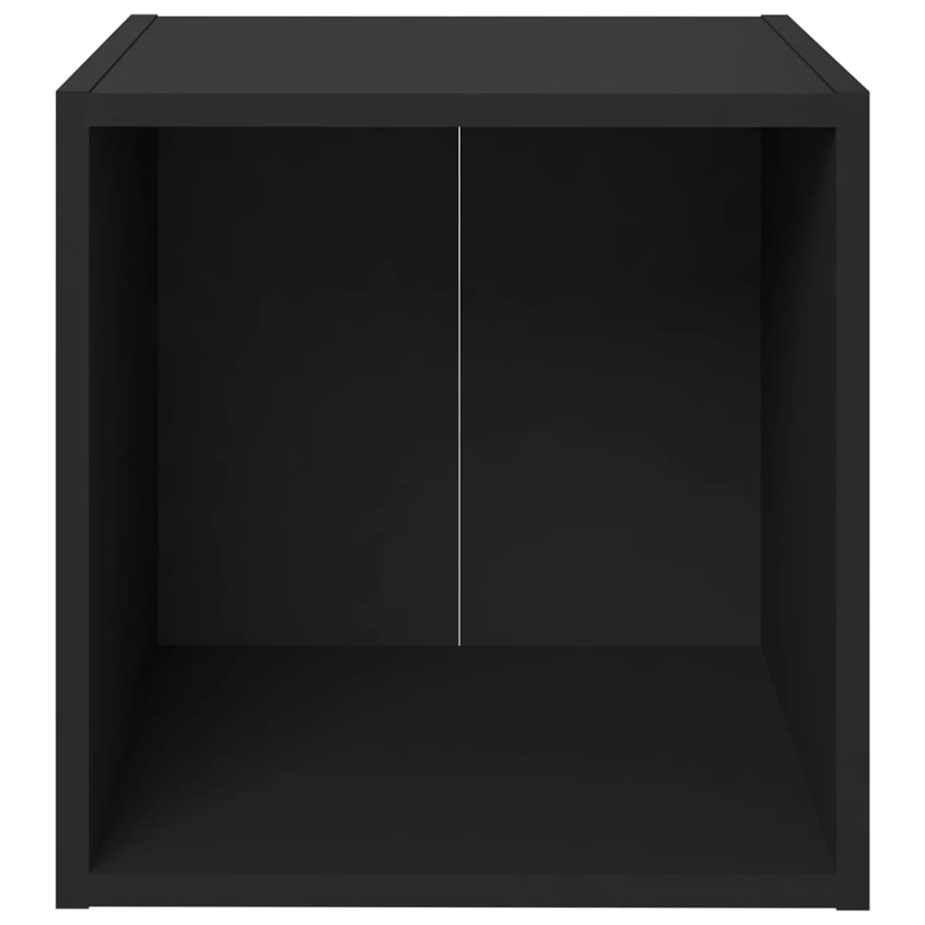 vidaXL TV-benk svart 37x35x37 cm sponplate