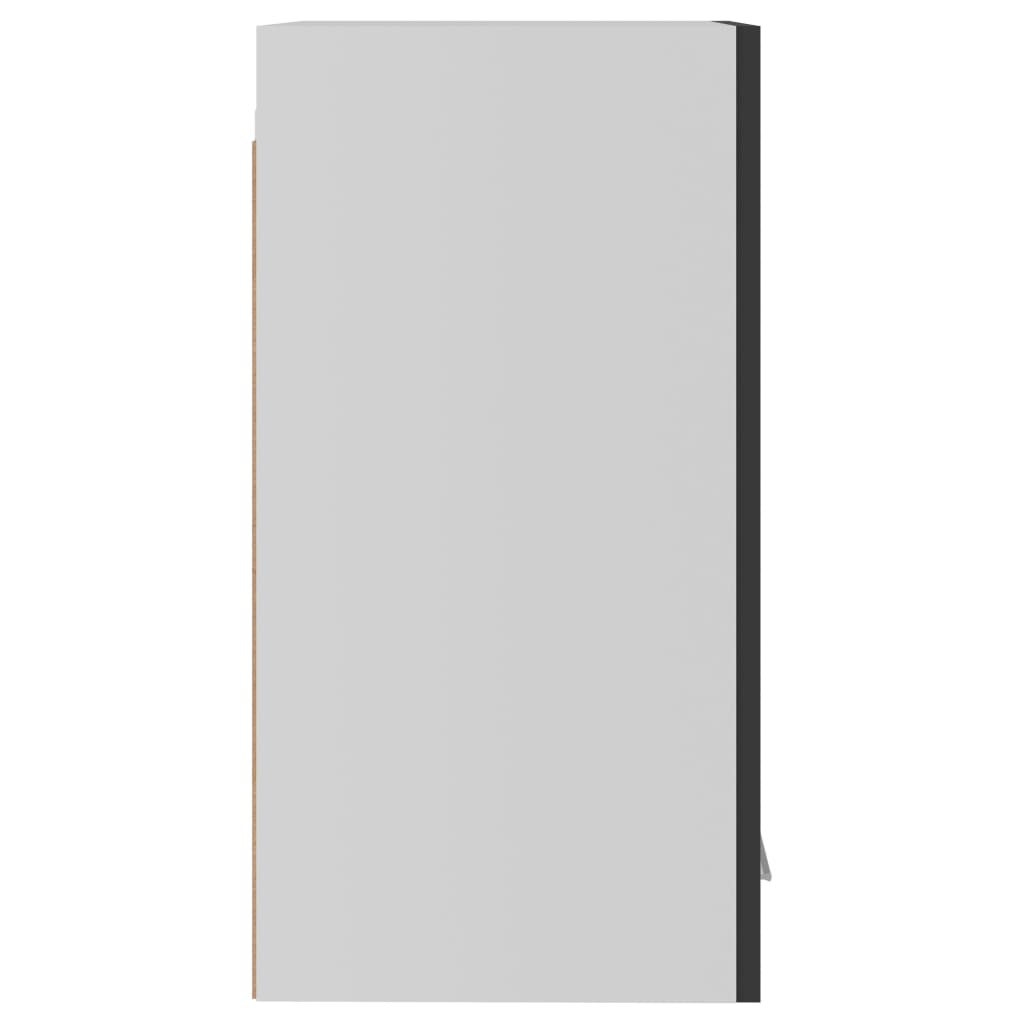 vidaXL Hengende skap grå 29,5x31x60 cm sponplate