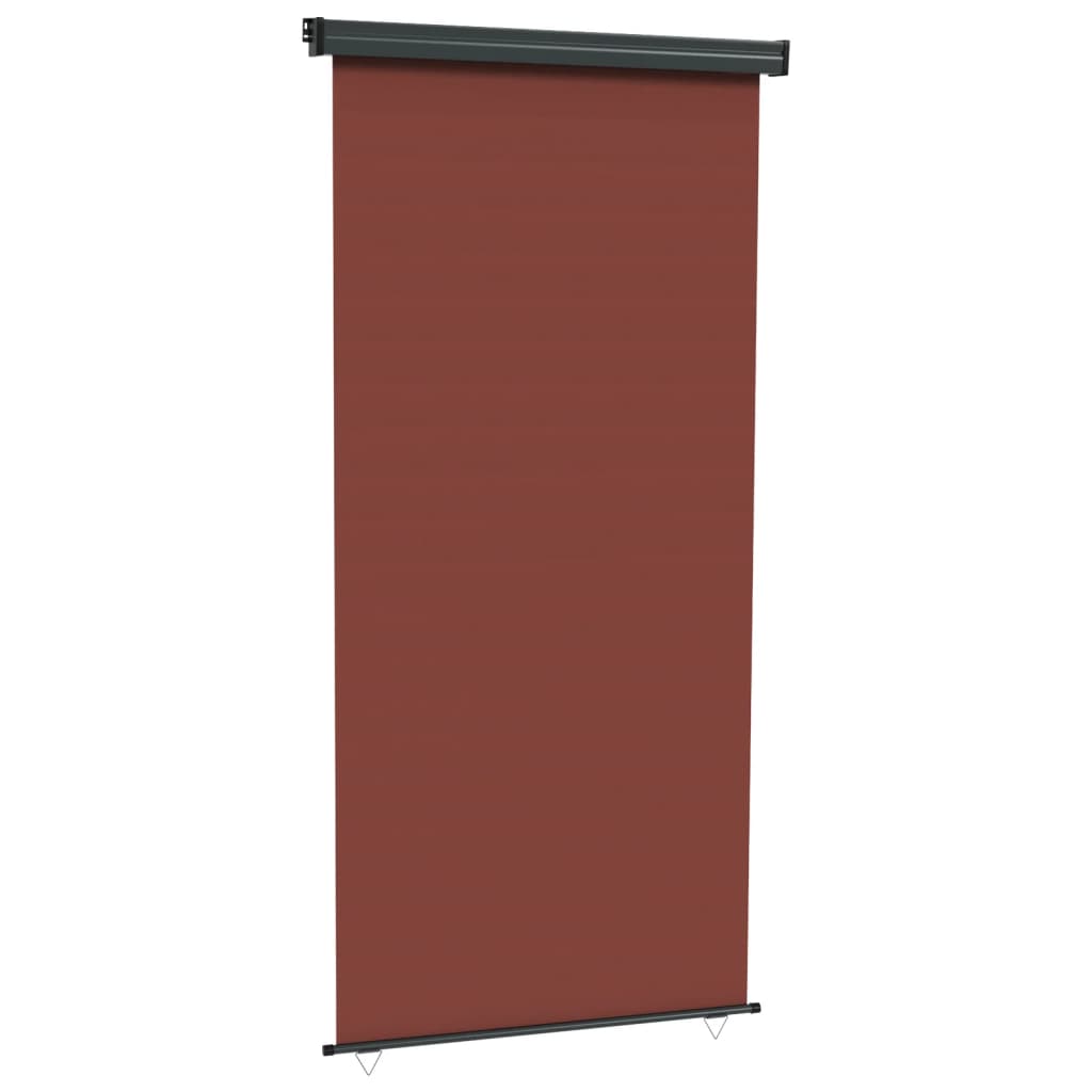 vidaXL Sidemarkise for balkong 117x250 cm brun