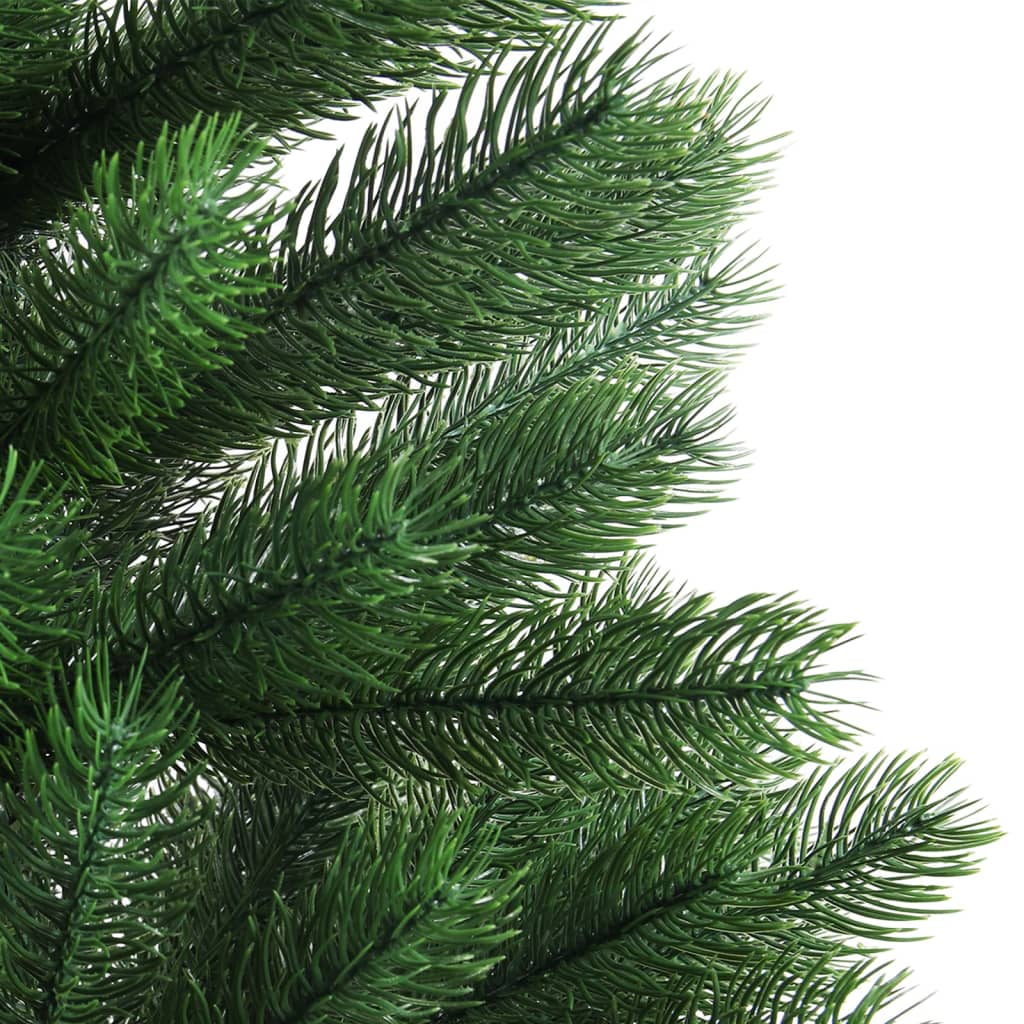 vidaXL Forhåndsbelyst kunstig juletre 90 cm grønn