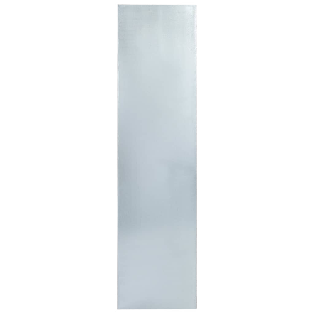vidaXL Sneglegjerde galvanisert stål 131x25 cm