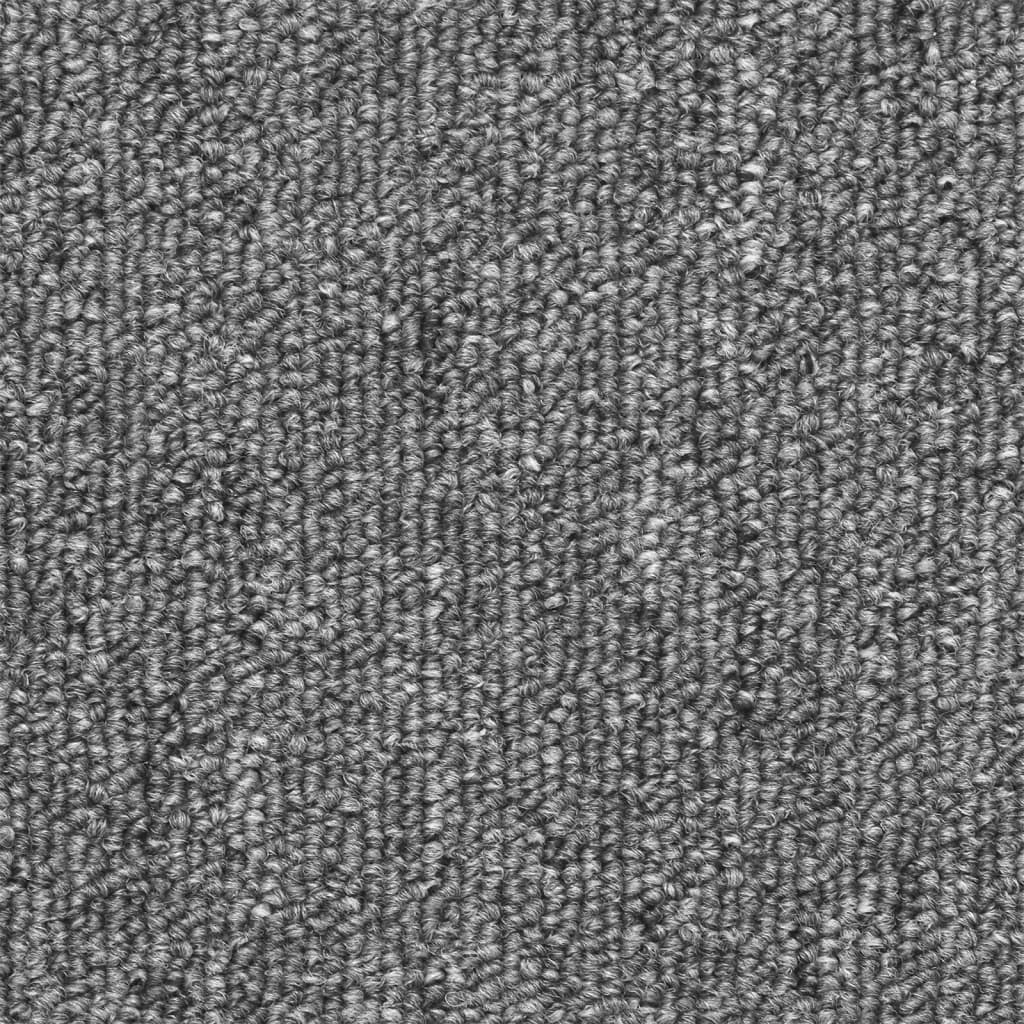 vidaXL Trappematter 10 stk 56x17x3 cm mørkegrå