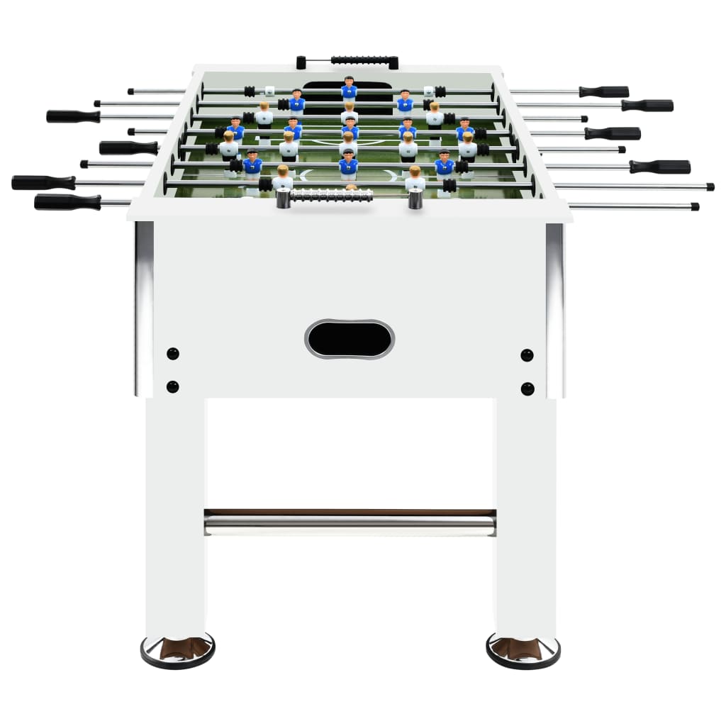 vidaXL Fotballbord stål 60 kg 140x74,5x87,5 cm hvit