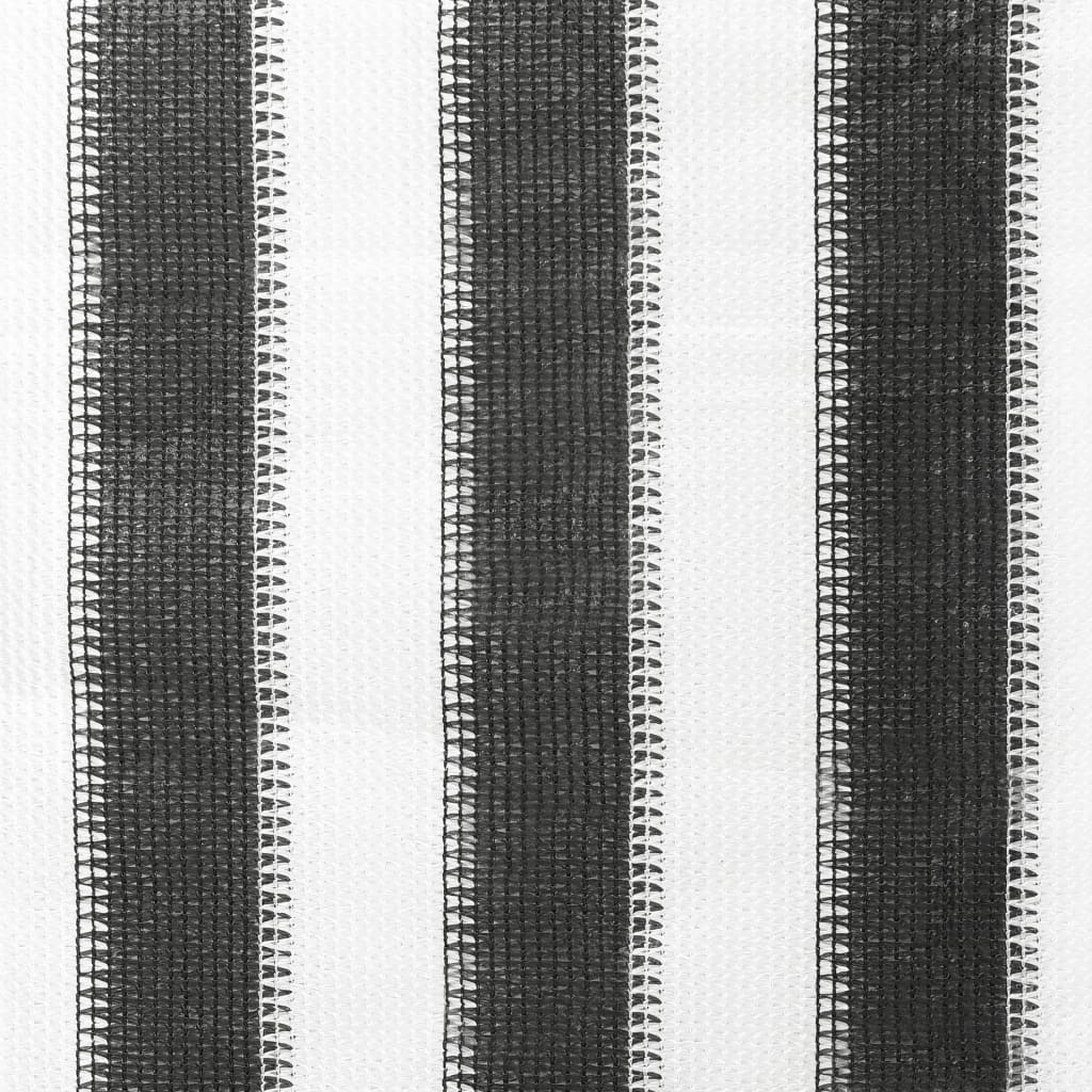 vidaXL Utendørs rullegardin 80x140 cm antrasitt og hvit stripe