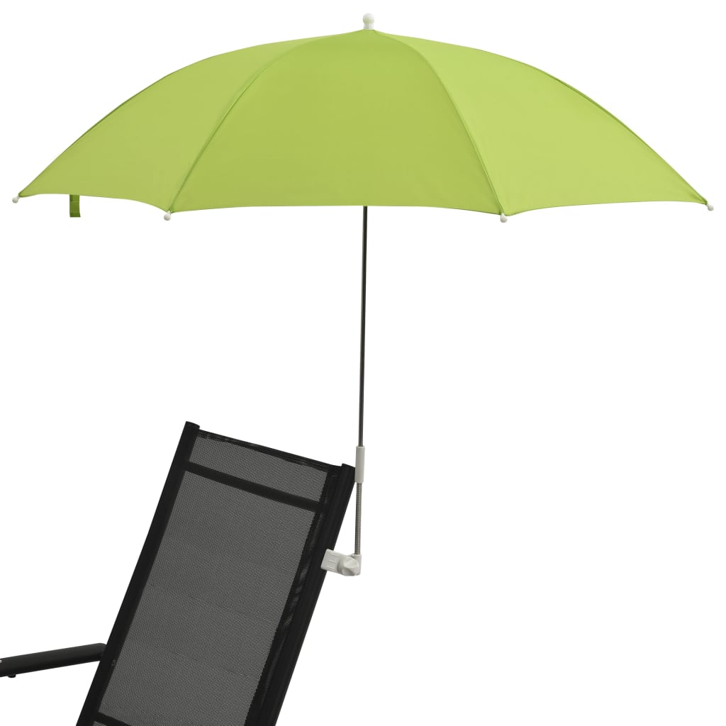 vidaXL Parasoller til campingstol 2 stk grønn 105 cm