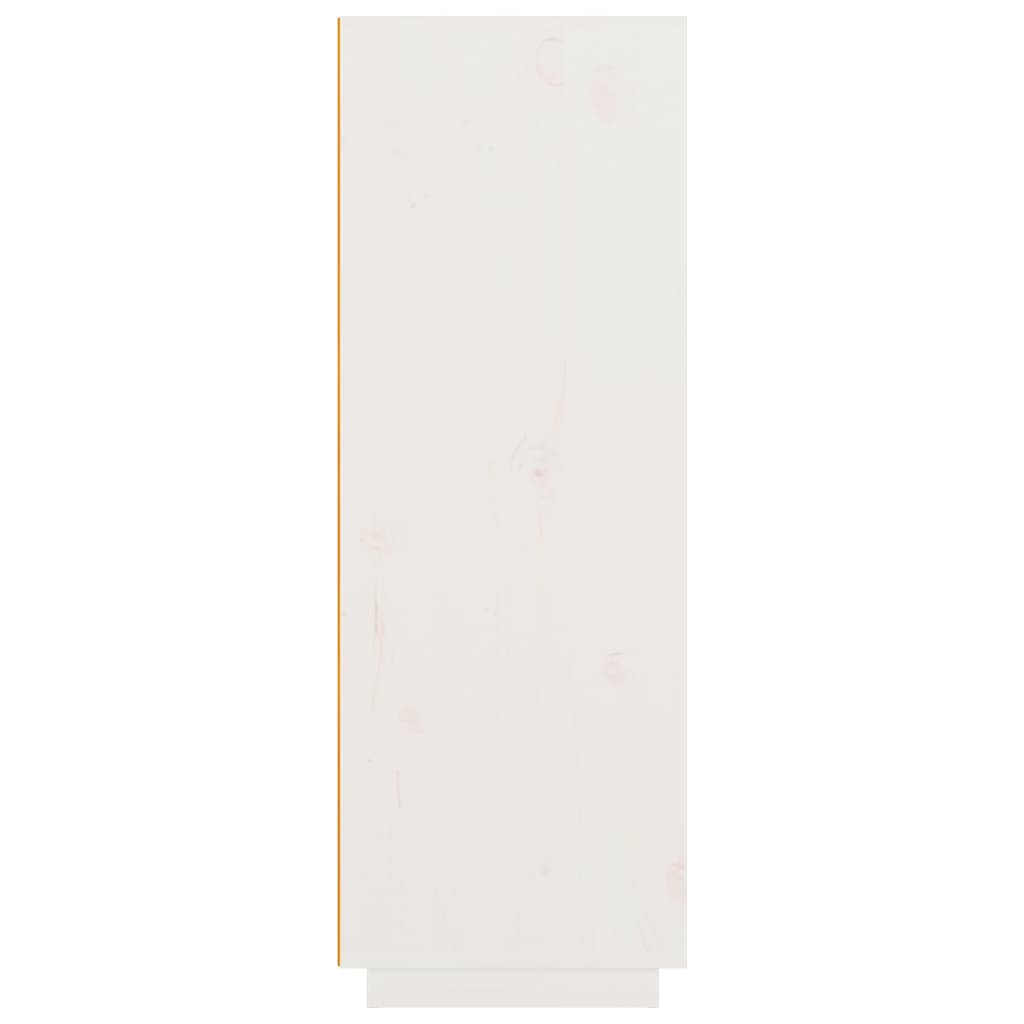 vidaXL Highboard hvit 89x40x116,5 cm heltre furu