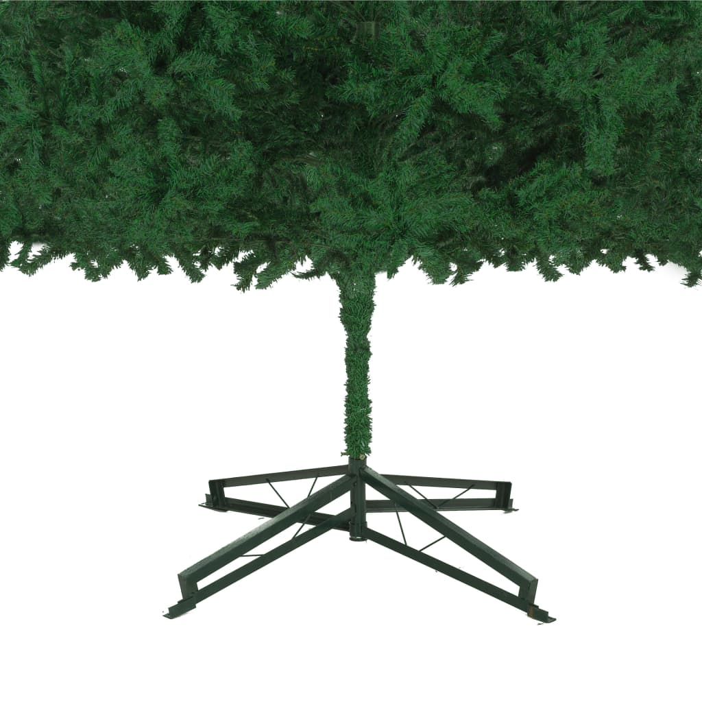 vidaXL Forhåndsbelyst kunstig juletre 500 cm grønn