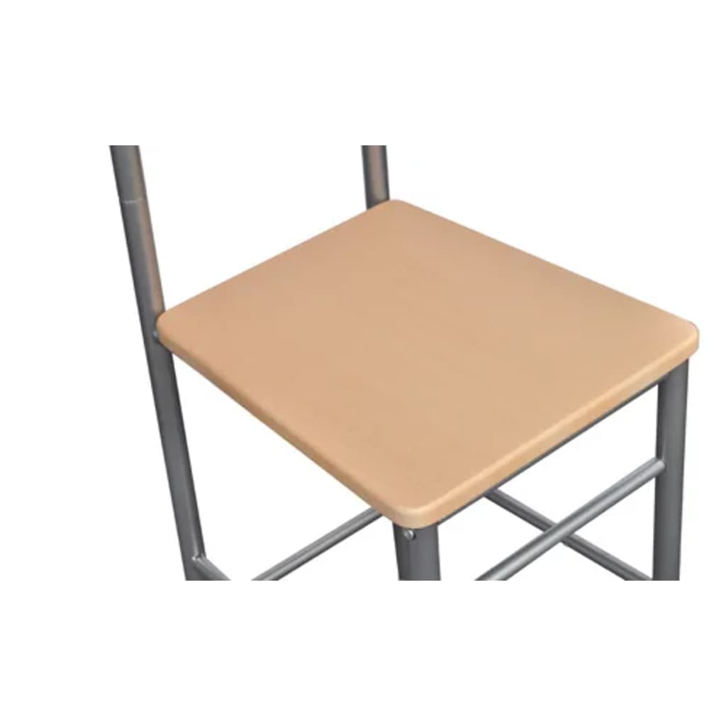 vidaXL Klesstativ med stol 2 stk metall