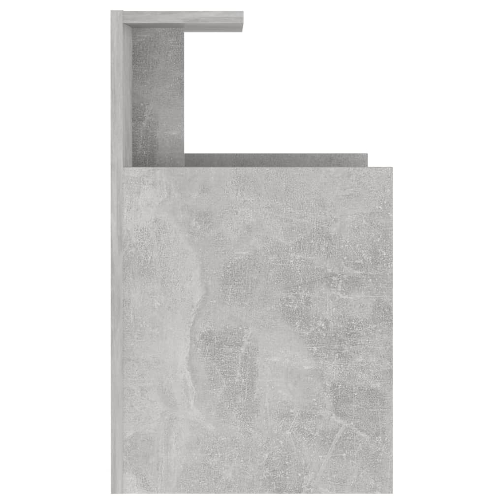 vidaXL Nattbord 2 stk betonggrå 40x35x60 cm sponplate