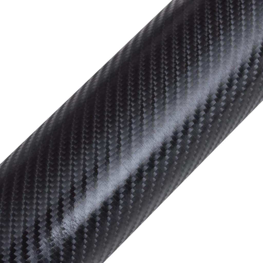 Bilfolie karbonfiber vinyl 4D svart 152 x 200 cm