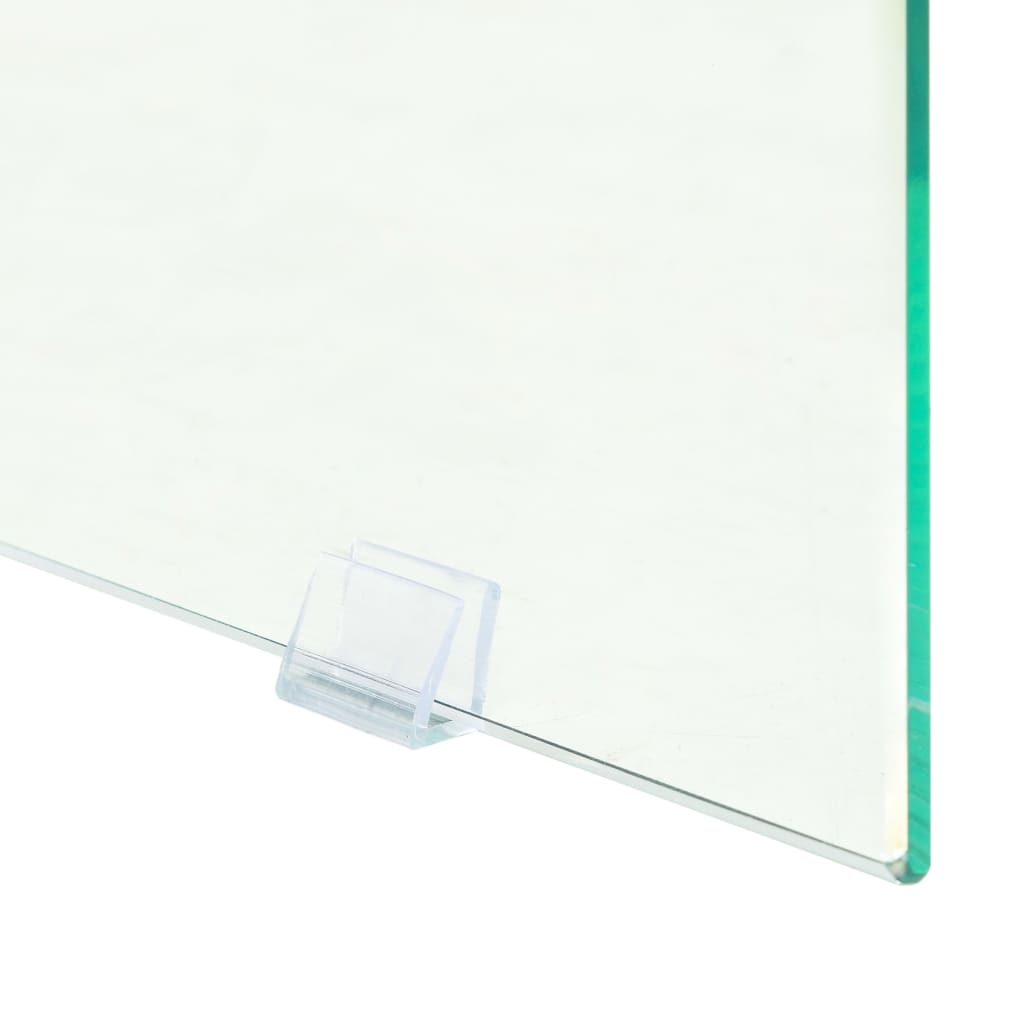 vidaXL Konsollbord MDF og glass 120x30x76 cm eikefarge