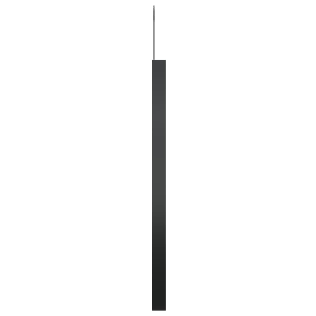 vidaXL Veggspeil med krok 50 cm svart