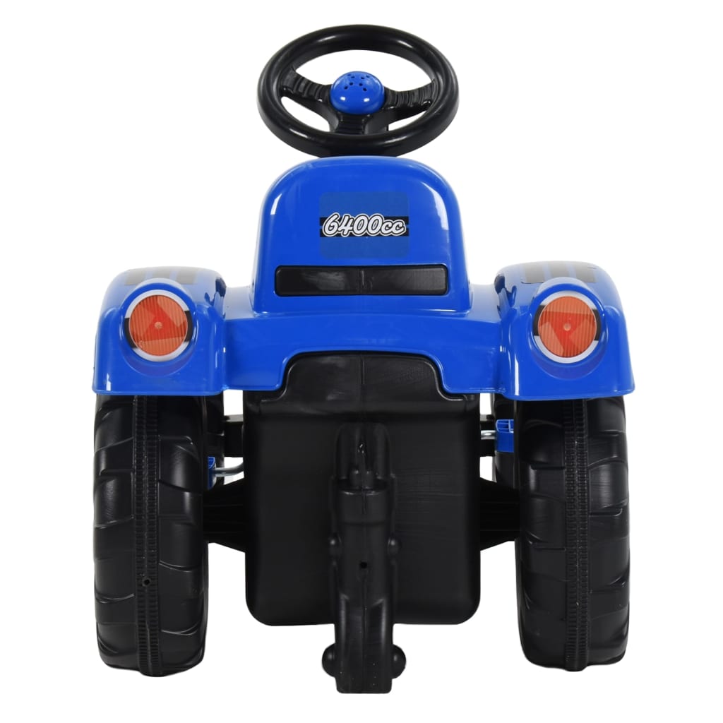 vidaXL Barnetraktor med pedaler blå