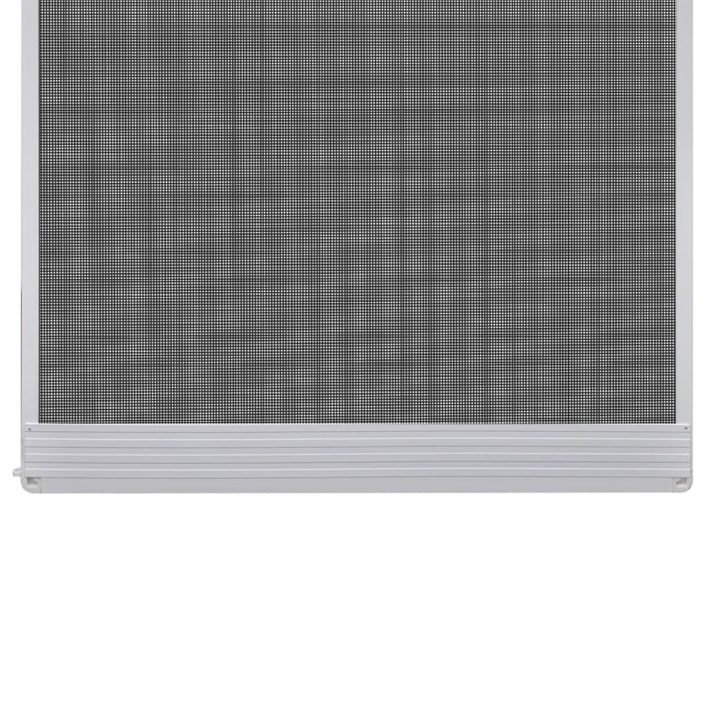 vidaXL Insektskjerm med hengsler for dør hvit 100 x 215 cm