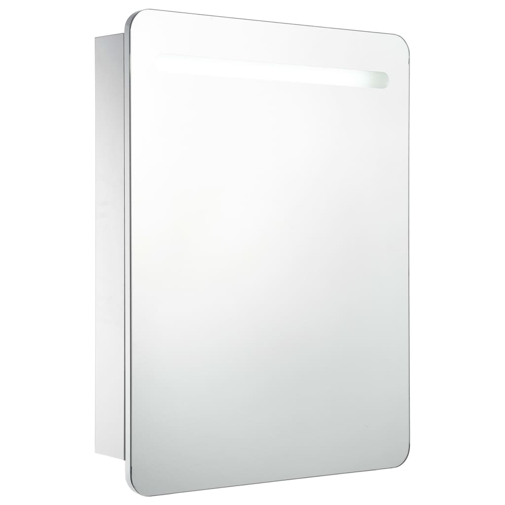 vidaXL LED-speilskap til bad 60x11x80 cm