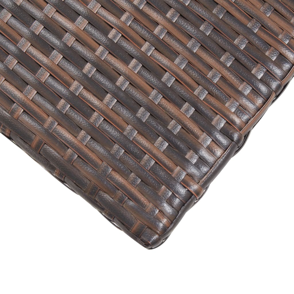 vidaXL Tebord brun 50x50x47 cm polyrotting