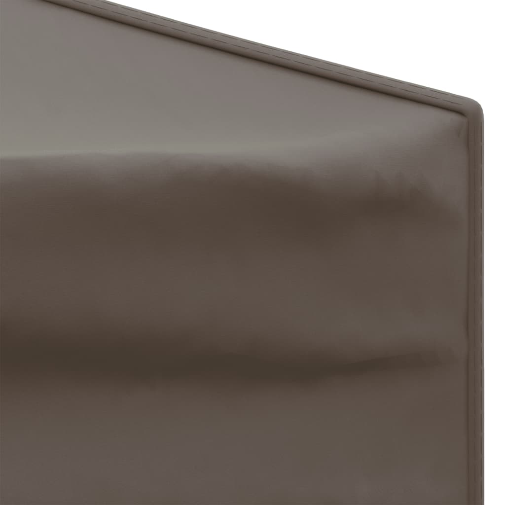 vidaXL Sammenleggbart festtelt med sidevegger gråbrun 3x3 m