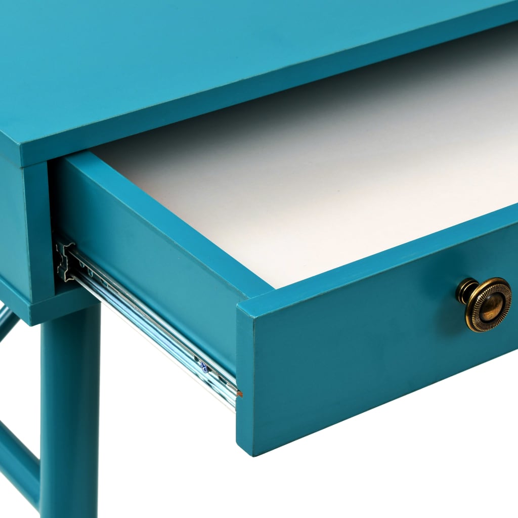 vidaXL Skrivebord med skuff 90x50x76,5 cm antikkgrønn