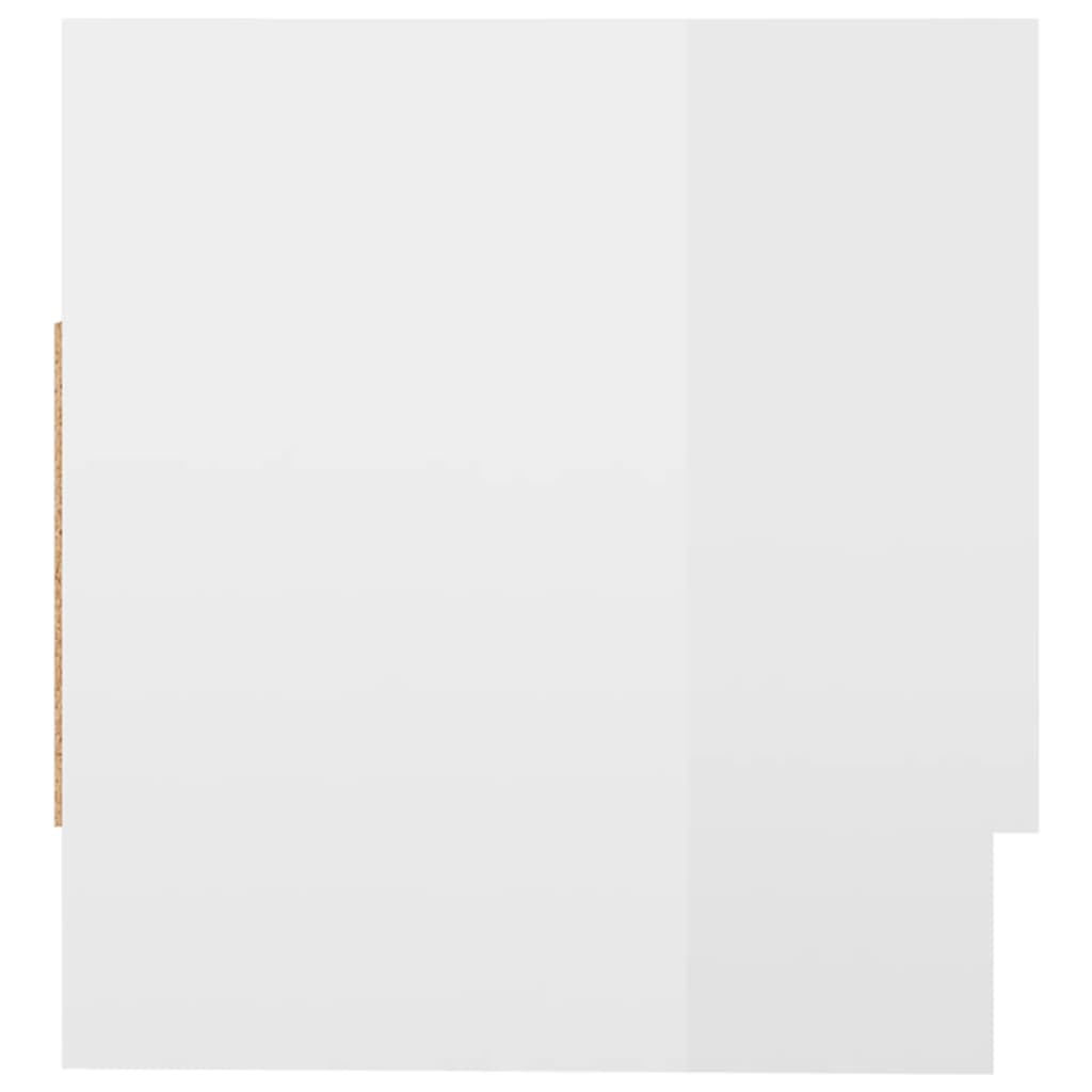 vidaXL Garderobe høyglans hvit 70x32,5x35 cm sponplate