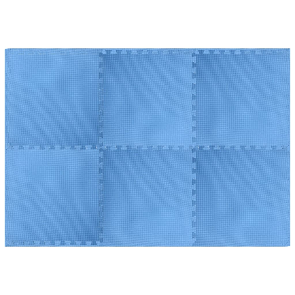 vidaXL Gulvmatter 6 stk 2,16 ㎡ EVA-skum blå