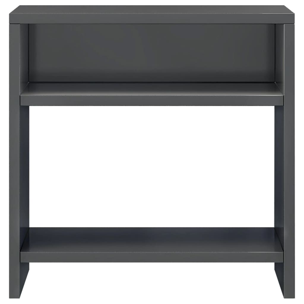 vidaXL Nattbord høyglans grå 40x30x40 cm sponplate