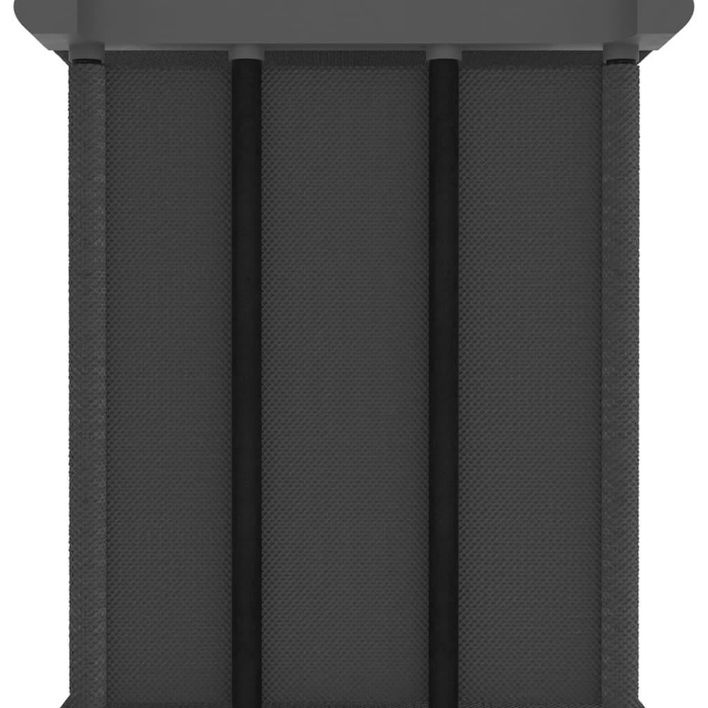vidaXL Displayhylle med 4 kuber og bokser grå 69x30x72,5 cm stoff